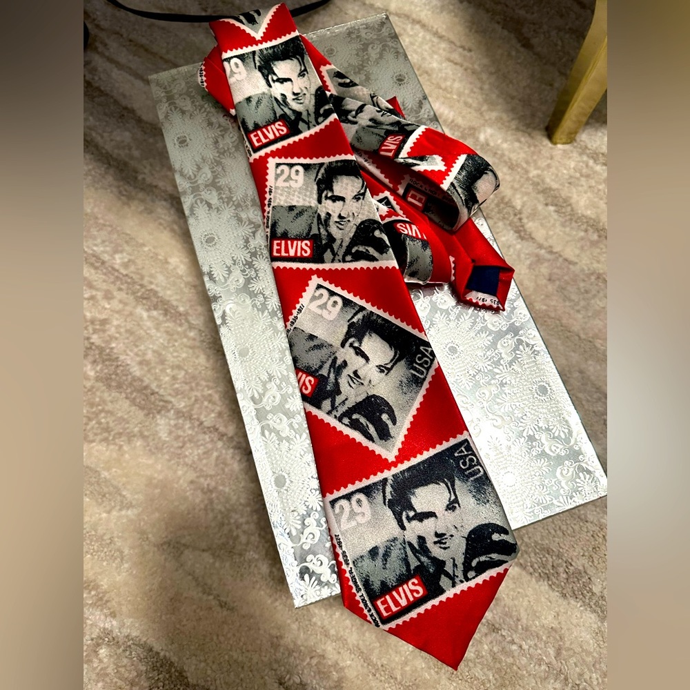 Silk Elvis Presley Neck Tie